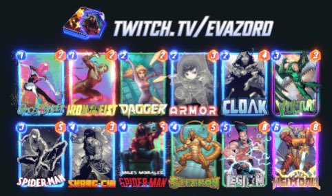 Snap Clash Open August Winner: @hahmminho with this Gambit Surfer list! 🔥 Congratulations on your well deserved victory. 🥳 A big GG to the runner up <a href="/evazord/">Evazord</a> as well, who went all the way up to second place with this move list! 🔥 

#MarvelSnap