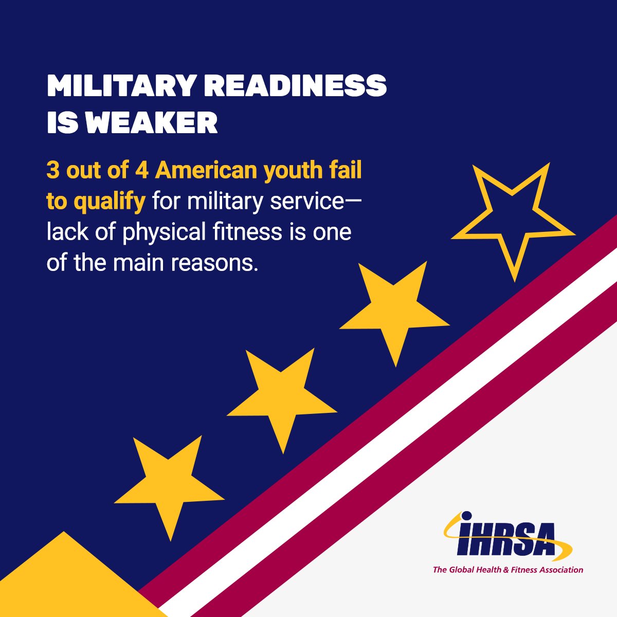 America’s #military failed to meet recruitment goals during the past few years, partly due to lack of physical fitness among recruits. Help improve our #militaryreadiness by urging Congress to co-sponsor the PHIT Act, which would allow FSAs and HSAs to cover the cost of...