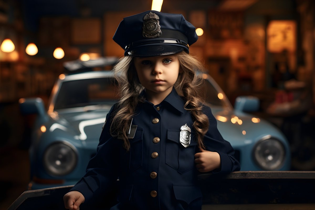 LukeAiWalker's tweet photo. Dreams know no bounds, kids as future professionals; Farmer, Vet, Pilot and Police Officer

#aiart #aiartwork #midjourney #KidsWithDreams #FutureHeroes https://t.co/0PWOpTNkzT
