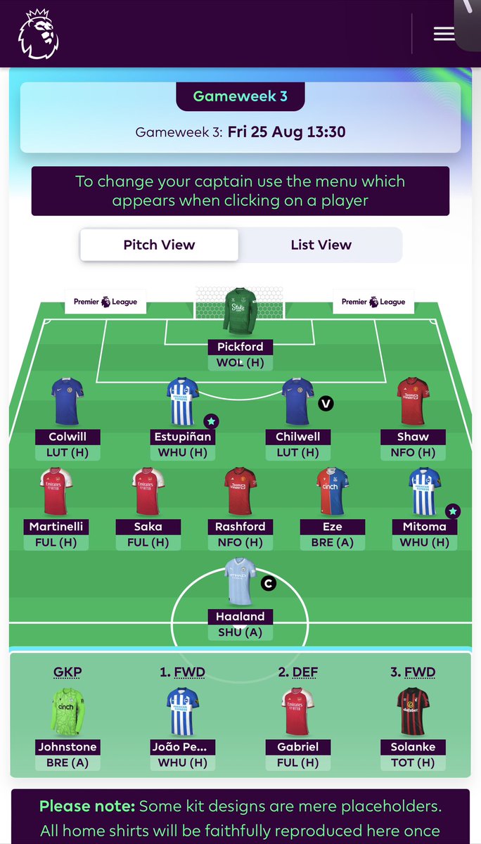 ChadRussell8's tweet photo. @PlanetFPLPod Thoughts on GW 3 BB? 
1 FT and 1M in the bank. Transfer suggestions mate ? https://t.co/3VlGOQXcJs