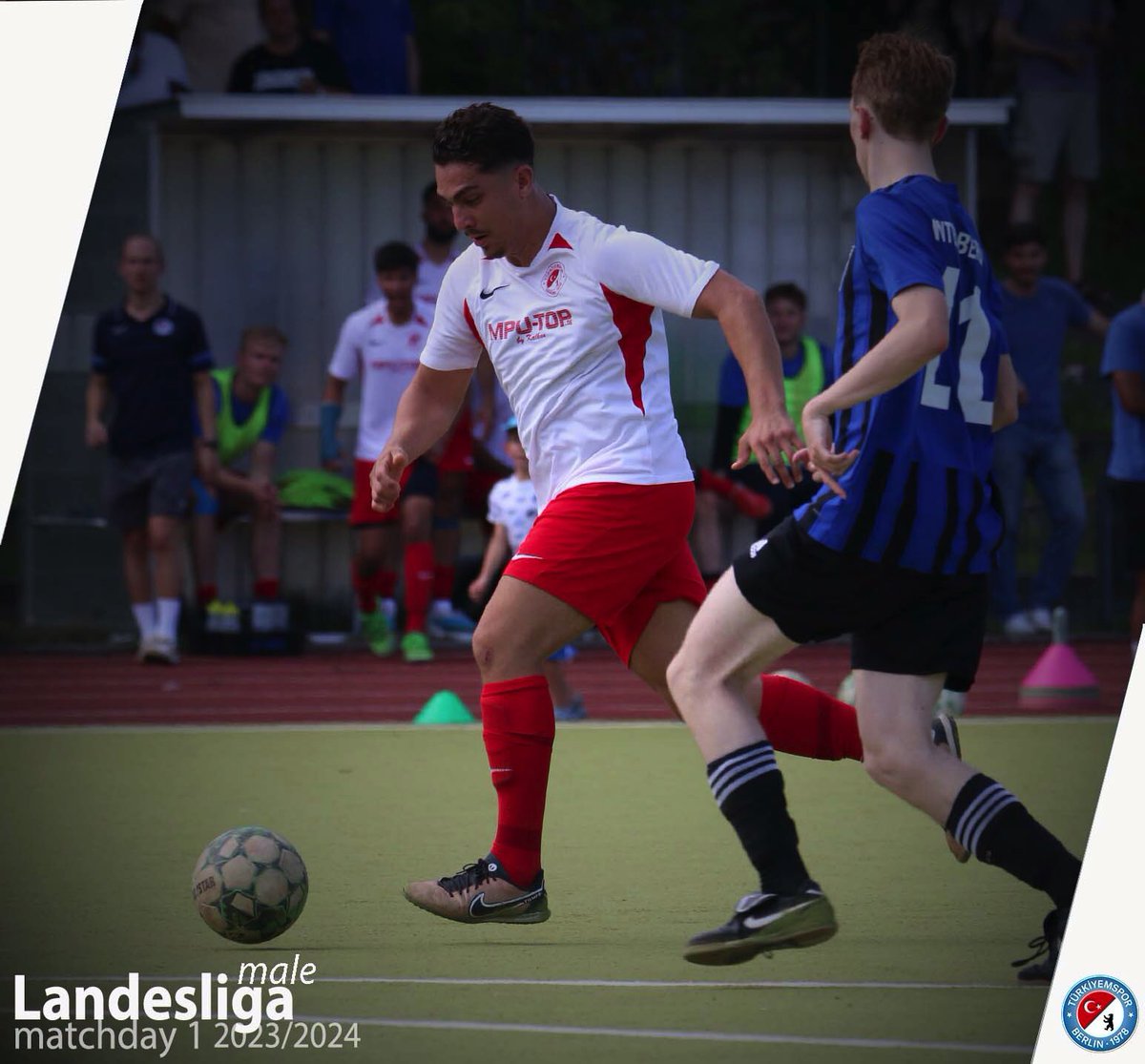 turkiyemspor's tweet photo. #seasonstart #Letsgoool
Türkiyemspor 🆚  FC Internationale II 
2-0
⚽️ Samet Sennur (33’), Amon Šimunović (77’)
🏆#Landesliga matchday 1

#⃣nextgame
SF Johannisthal 🆚 Türkiyemspor
🏆 Landesliga matchday 2 (male)
🗓 27.08.2023 
⏲️ 14:00
📍 Segelflieger Damm 47a, 12487 Berlin https://t.co/7iGx7Y786F
