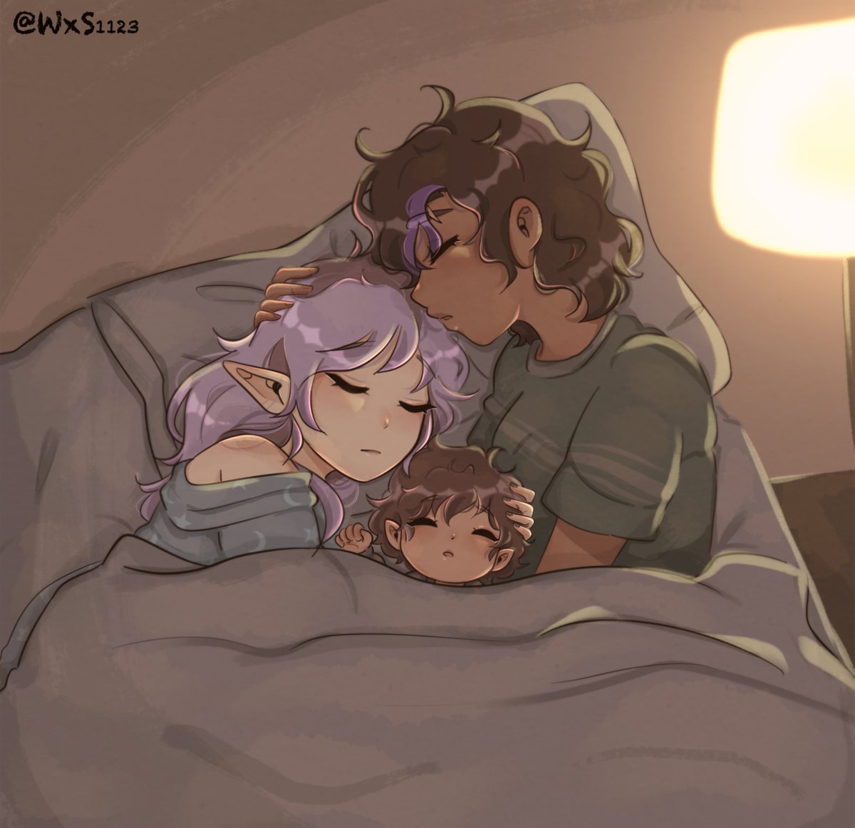 Bedtime (2/2) 💤
.
.

 [#TheOwlHouse #TOH #Luz #Amity #Lumity #Lumityfamily]