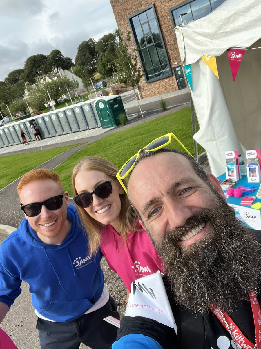 AlbaAesir's tweet photo. Quick stop off at pit stop 1 to visit the @SAMHtweets team supporting the Dundee @thekiltwalk today managed to smash the 20mile walk in 6 hours 15 minutes so pretty steady pace check out our just giving page https://t.co/211hNjQNOj see you guys at Edinburgh in 4 weeks time https://t.co/YBSlYpDlkm