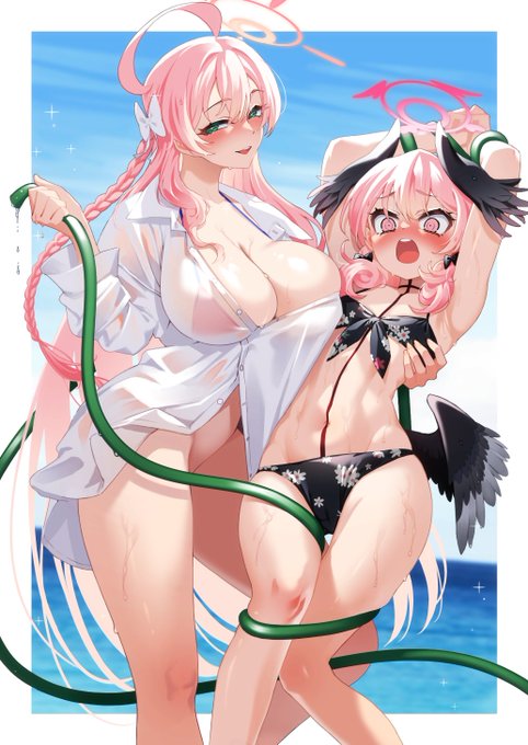 ハナコとコハルの二人好き

#BlueArchive 
#ブルーアーカイブ 