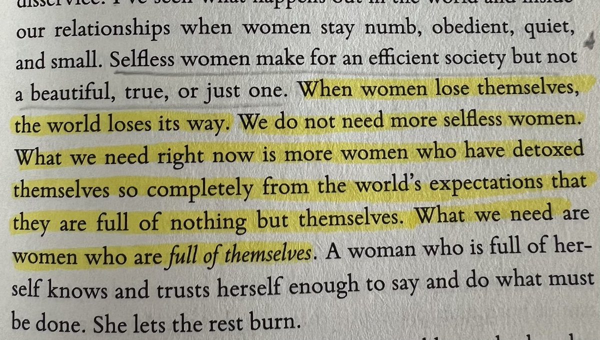 marbema30's tweet photo. “When women loses themselves, the world loses its way” - Glennon Doyle 

#WomenEmpowerment #inspirationfrombooks
#glennondoyle https://t.co/f6HW8S7TLf