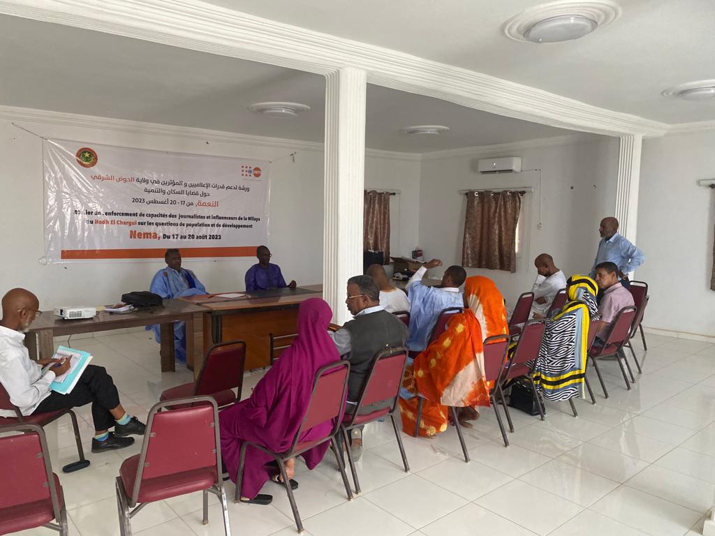 unfpamauritania's tweet photo. Renforcement de capacités des journalistes et influenceurs de la Wilaya du #HodhEchargui (Est #Mauritanie) et production de contenus en lien avec les questions de #PopDev
#EndMaternalMortality
#EndGBV https://t.co/iAAcmnuZdi