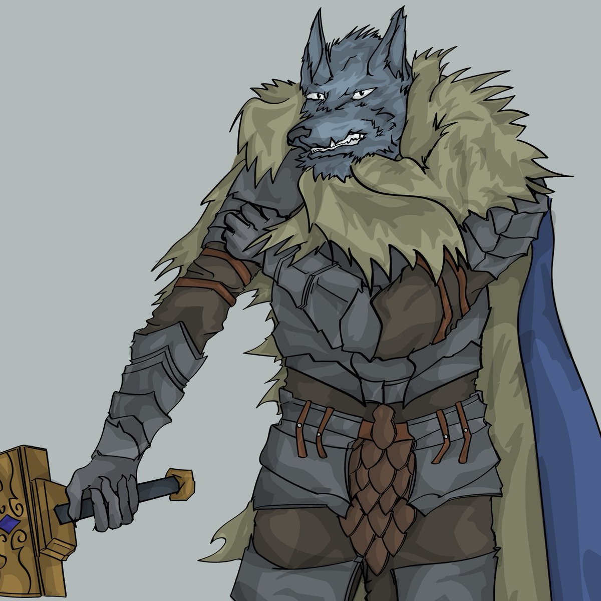 China_Champ_'s tweet photo. Blaidd the Half-Wolf 🐺⚔️ https://t.co/LNwFw7hDVY