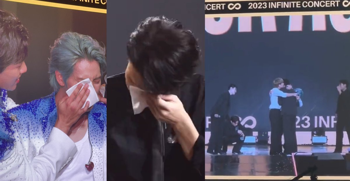allkpop's tweet photo. #INFINITE members sob during concert held for the first time in 7 years 
https://t.co/WURwpEbjsV https://t.co/hG1pdm4ONp