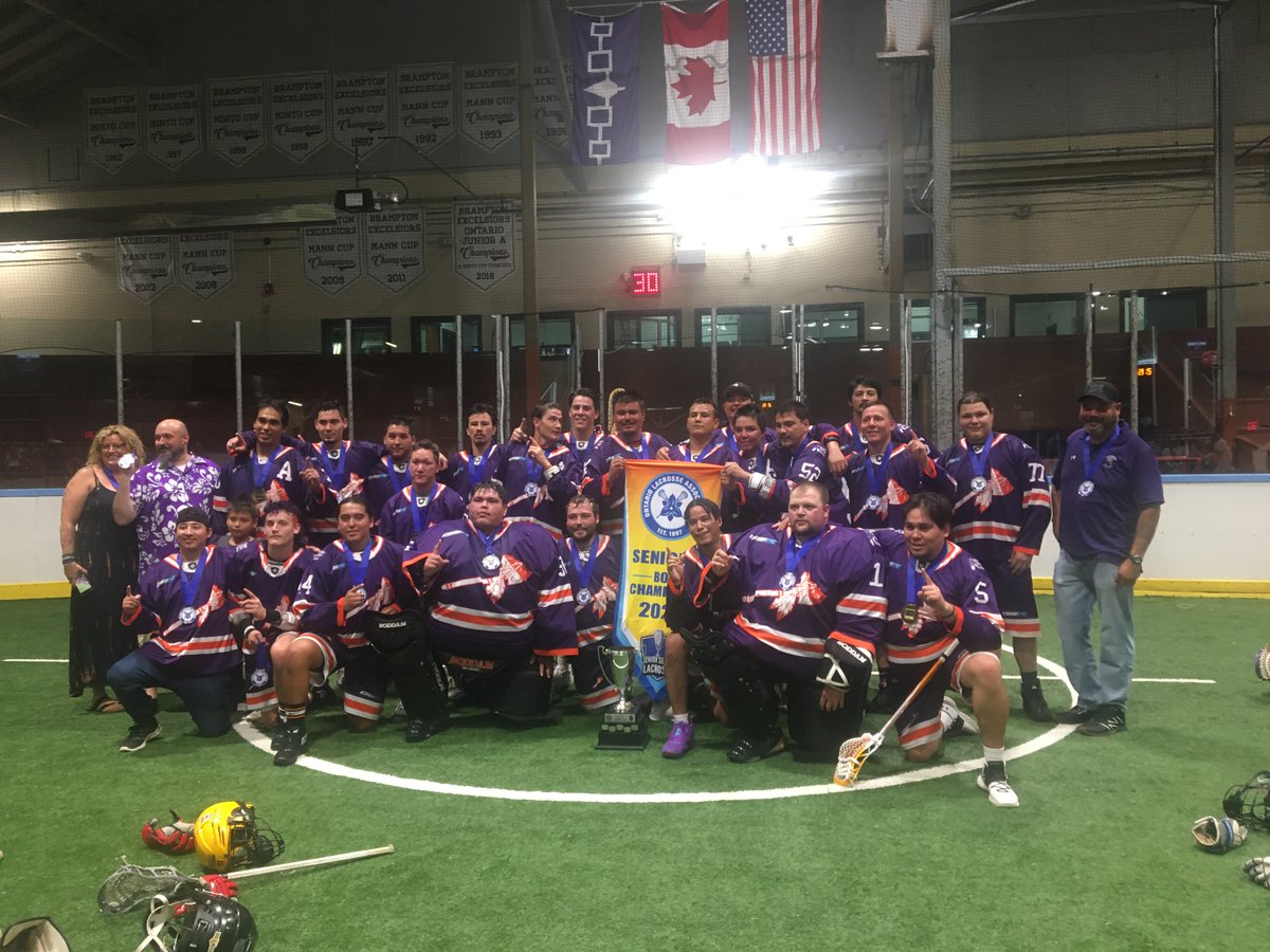 SamLaskaris's tweet photo. Congrats to the @SNTomahawks for winning their provincial @SeniorSeriesLax championship this afternoon @OntarioLacrosse 
And thanks to coach Jay Smith and president/player Jace Martin @jacemartinmusic for brining me on board as the team writer and letting me celebrate the win. https://t.co/f1SGLsoc8T