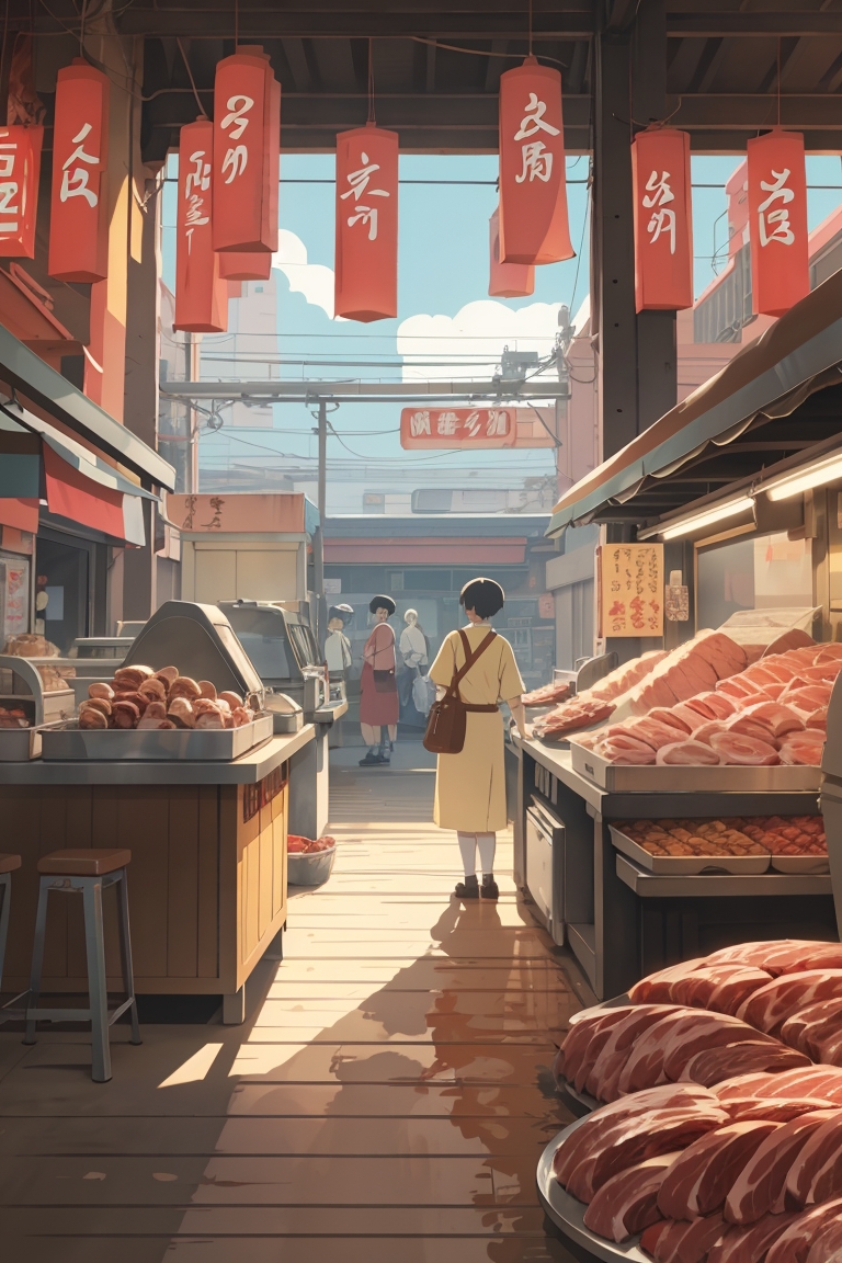 softnode_one's tweet photo. @ProperPrompter meat market with Leonardo https://t.co/qA7iY9gEFU
