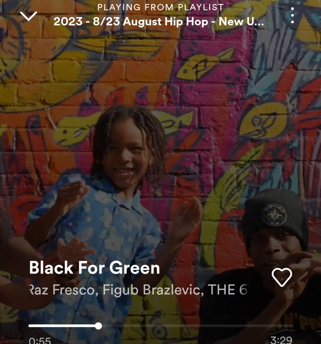 "Black For Green" by Raz Fresco, Figub Brazlevic &amp; THE 6TH LETTER is 1 of the edutaining tracks on UHHM's August 2023 Spotify playlist "New Underground Classic Rap" #NowPlaying #HipHop50 #HipHop #HipHopHistory #UHHM #playlists           

Listen &amp; Follow: open.spotify.com/playlist/7DdD7…