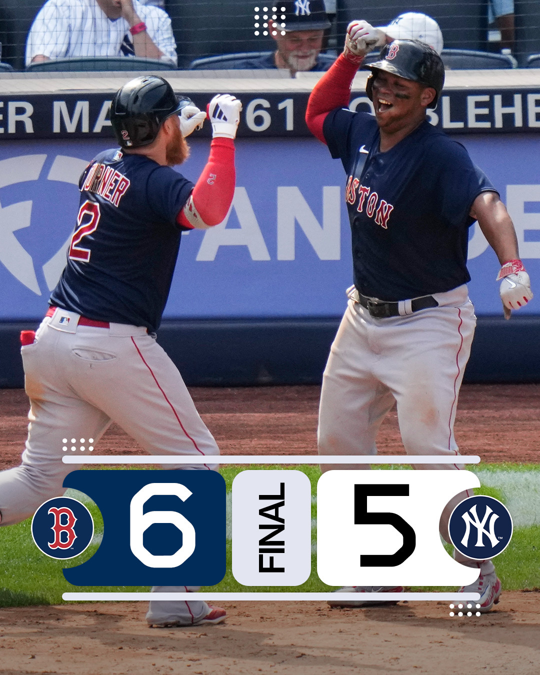 MLB on X: The @RedSox complete the sweep and improve to 8-1 against the  Yankees this season!  / X