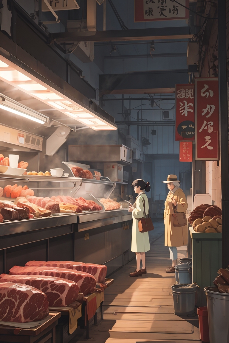 softnode_one's tweet photo. @ProperPrompter meat market with Leonardo https://t.co/qA7iY9gEFU