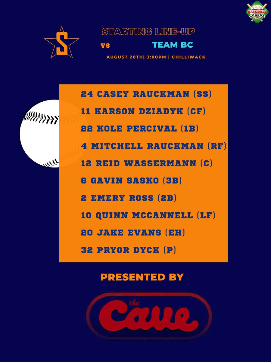 AaaAstros's tweet photo. Our lineup for the FINAL vs Team BC! https://t.co/8cV0fFfKBh