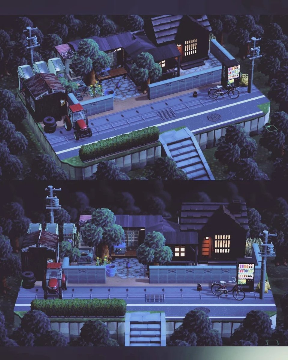 hononene's tweet photo. 花火の帰り道𓂃◌𓈒𓐍🏠

#AnimalCrossing #ACNH  #あつまれどうぶつの森  #あつ森  #HappyHomeParadise  #HHP    #ハピパラ #あつ森和風部 #日本の風景 #田舎 #夏の終わり 
#えびは元気だよ https://t.co/qdsZH091nt