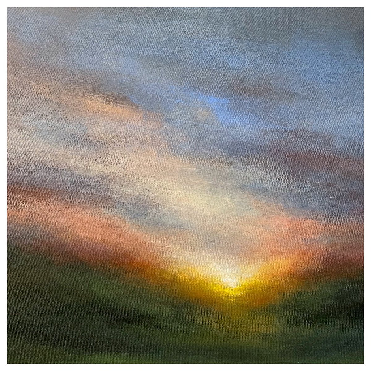 marybfineartist's tweet image. Detail of recently finished painting part of a series called ‘Evening Light’.
#artforsale #atmosphericart #artoftheday #artforinteriors #interiordesign #contemporaryart