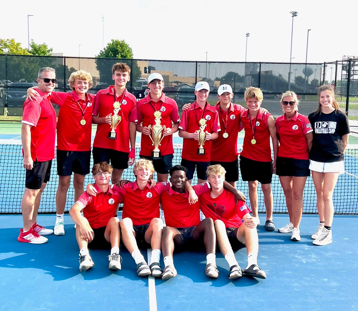 BaronBoysTennis's tweet photo. Congrats to the 2023 DeKalb Invitational Champions!  Individual flight winner were Oliver Derrow at #2 singles and Grant Stuckey at #3 singles! https://t.co/YFySFxIu4p
