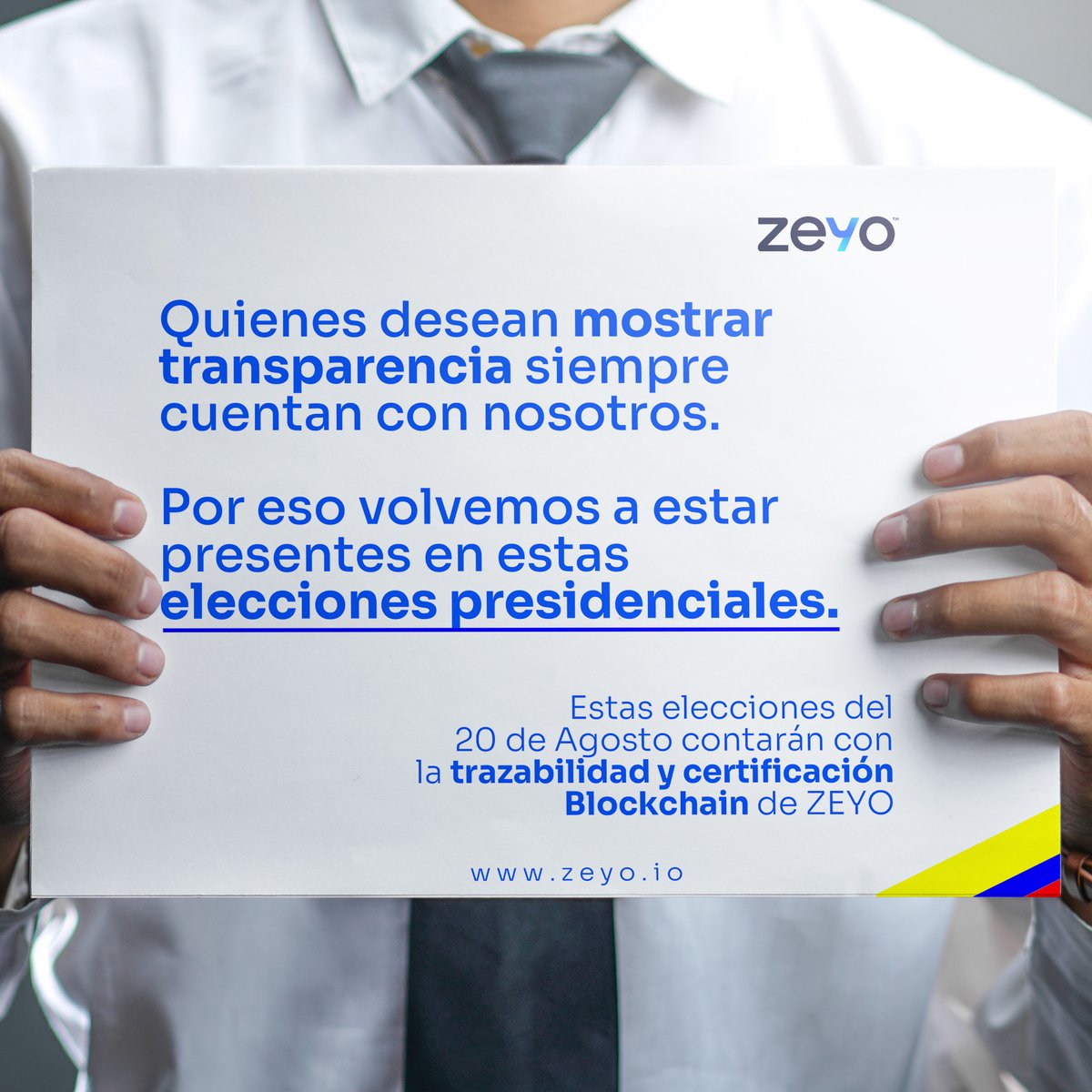 zeyoblockchain's tweet photo. 👉 Sabemos que las elecciones presidenciales de este 20 de Agosto deben tener la máxima transparencia y por esta razón junto con el @cnegobec y @zeyoblockchain  trabajamos en la trazabilidad de cada acta mediante el uso de códigos #QR y la tecnología #blockchain. https://t.co/Sb85t43Jet