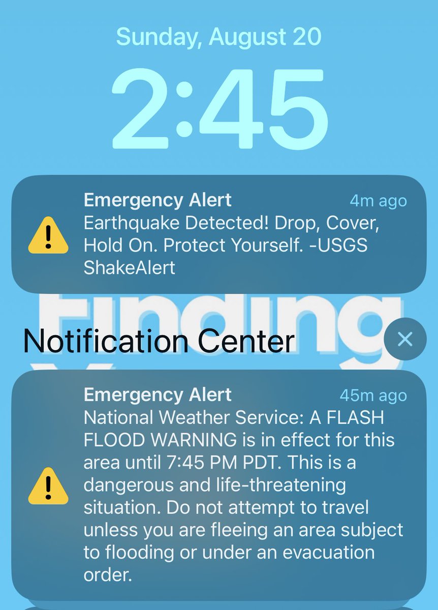 Los Angeles weather going CRAZYYY today! An #earthquake in the middle of a #hurricane?! C’mon…