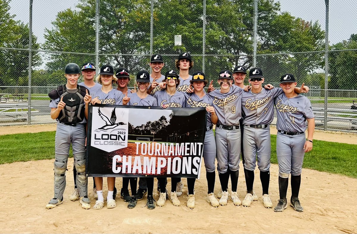 Congratulations to the Encompass Expos 15u Scout Team on winning the 2023 Loon Classic this weekend!

Coach Harriman’s team has been raising the Northern MN standard this year, and has proven to be ready for more. 

Next Stop: Perfect Game Phoenix for the WWBA West Fall