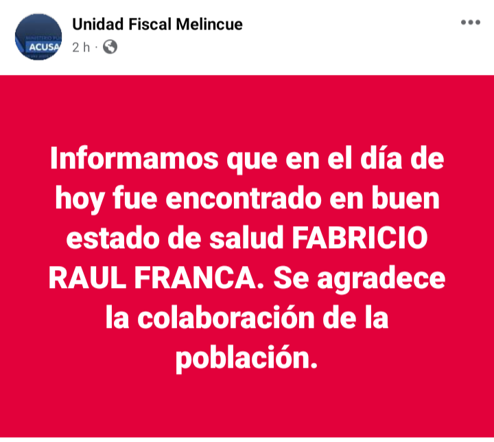 #URGENTE #Berabevu 
Encontraron en buen estado de salud al hombre desaparecido de la localidad de Berabevu, tras una semana se conoció la noticia en las últimas horas.