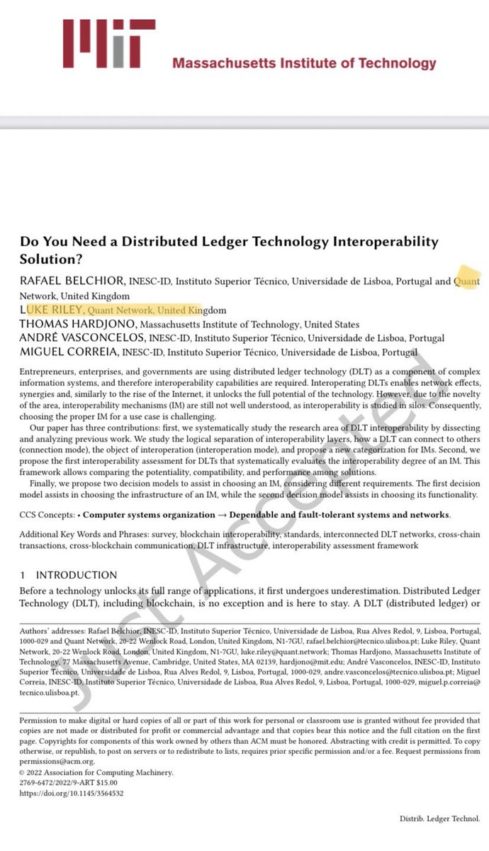 d3wue's tweet image. Overledger by Quant Network $QNT is making waves in the blockchain space, and gets now documented by the MIT.

Check out the brief summary below 🔍⬇️

h/t @C_Traderz

#QNT #Quamfy #Quant #CBDC #CBDCs