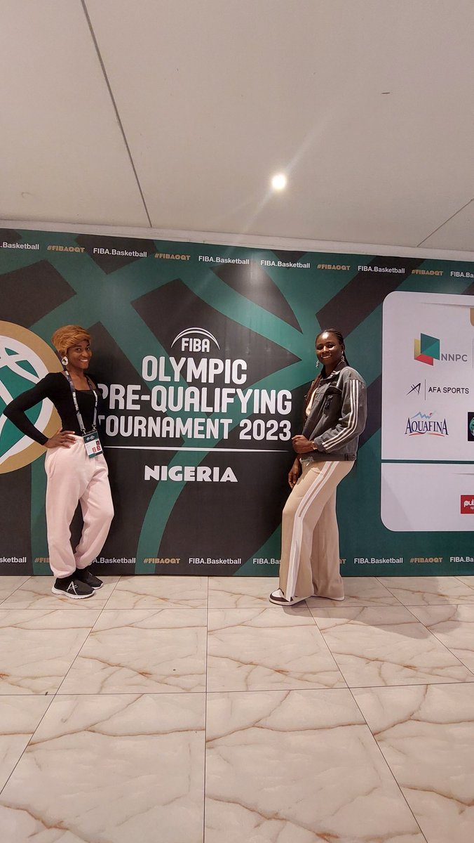 Queenjohn4's tweet photo. Been a great one week of exciting basketball 🏀 in Lagos. From me and my wonderful friend and baddest content creator we say adieu https://t.co/f3ihKmsxYA
