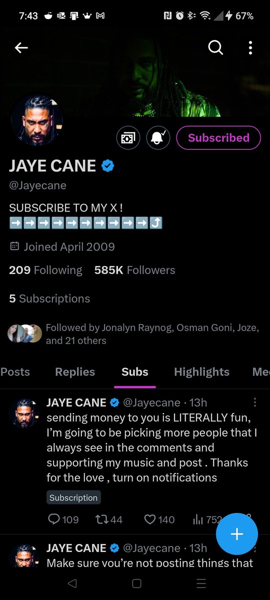 DemonGator724's tweet photo. @Jayecane damn bro literally been 13 hours can't show no subscribers any love https://t.co/d2QdHb85cV