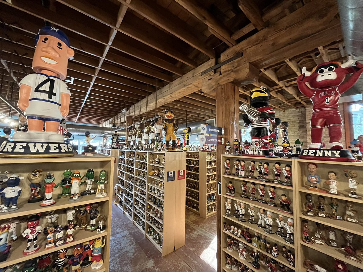 HRDunt's tweet photo. In the middle of a museum in Milwaukee, Wisconsin — among more than 10,000 bobbleheads of athletes, public figures, and pop culture references — lies Jack the Jackrabbit proclaiming SDSU’s FCS dominance. #GoJacks #GoBigGoBlue https://t.co/H2GxqJLxKw
