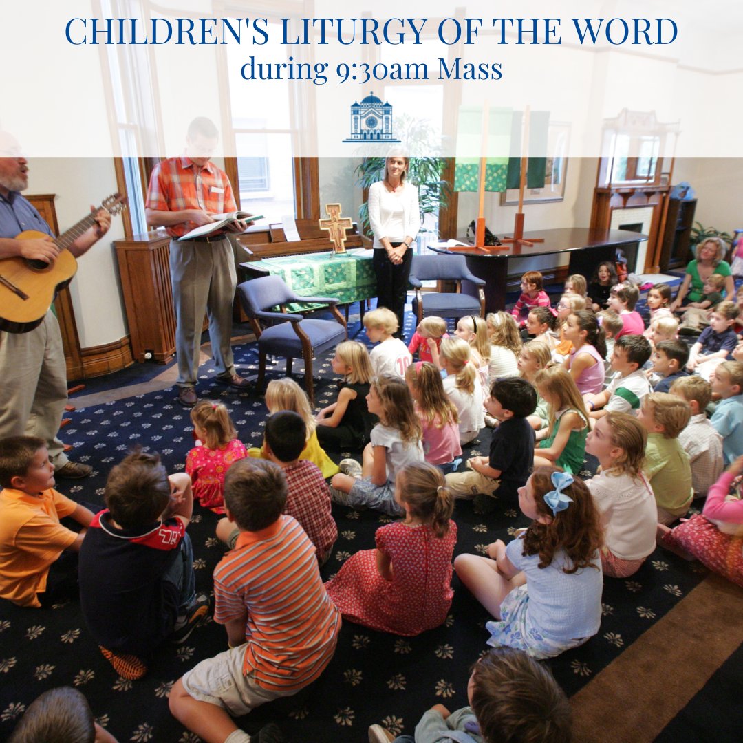 StClement's tweet photo. Starting again on September 24, all Children ages 4-7 are invited to take part in our Children's Liturgy of the Word during 9:30am Mass. We are excited to bring back this ministry for our youngest parishioners! #childofjesus #learnaboutjesus #massforkids #saintclementparish https://t.co/nMrTzu001t