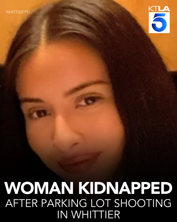 KTLA's tweet photo. Authorities in Whittier are launching an investigation into a shooting that led to the abduction of a woman.
https://t.co/mZUy35btQZ https://t.co/BI28ExQVtC