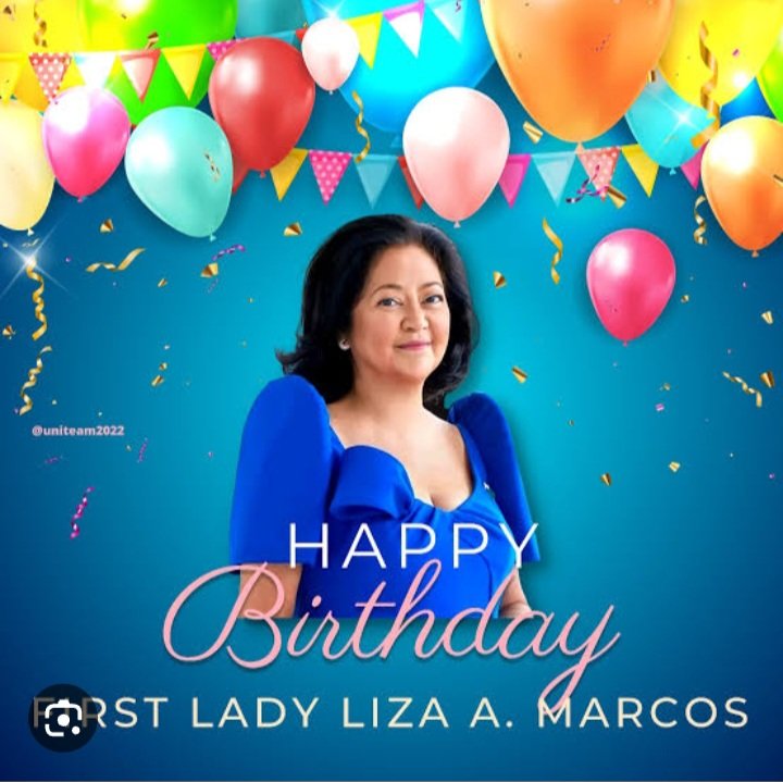 "August 21" 

Inaalala at binabati natin ng Happy 64th Birthday ang Unang Ginang ng Pilipinas🇵🇭 Liza Araneta Marcos.