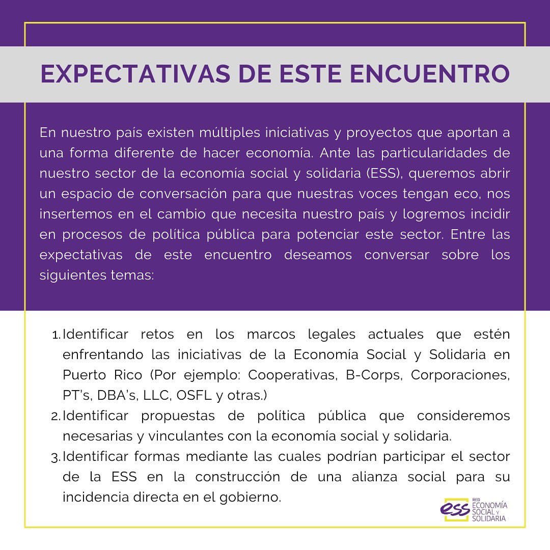 RedESSPR's tweet photo. ¡Nos entusiasma volver a conectar! El próximo encuentro de la Red #ESSPR a celebrarse a través de la Plataforma Zoom es el 27 de septiembre de 2023 de 6:00pm a 8:00pm.
Favor de compartir invitación si conocen otros colectivos de la #ESS en #PR
INSCRIPCIÓN: https://t.co/FHrrwjo70M https://t.co/08jMhyu41O