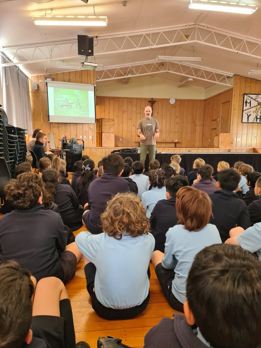 LibrarySj's tweet photo. @tepoumuramura  thanks for our Author in schools!  James Russell leaving a lasting impression sharing his life and books https://t.co/GZBQSX20Gl