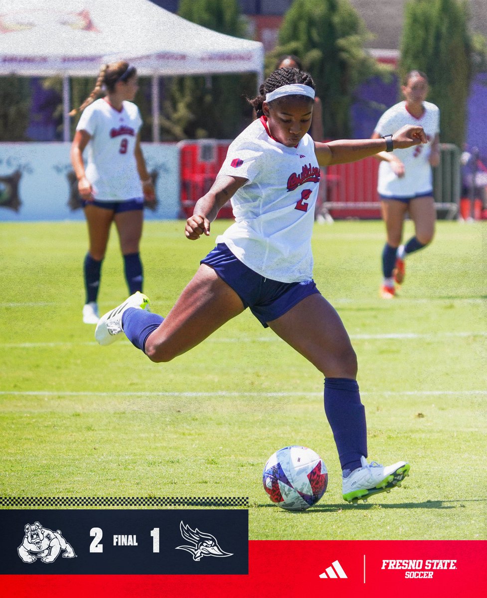 FresnoStateWSOC's tweet photo. Heading back to Fresno with a DUB 👊

Match-winner from Haley Espinoza. Megan Galvan with a goal and an assist. https://t.co/svKBK2Jx89