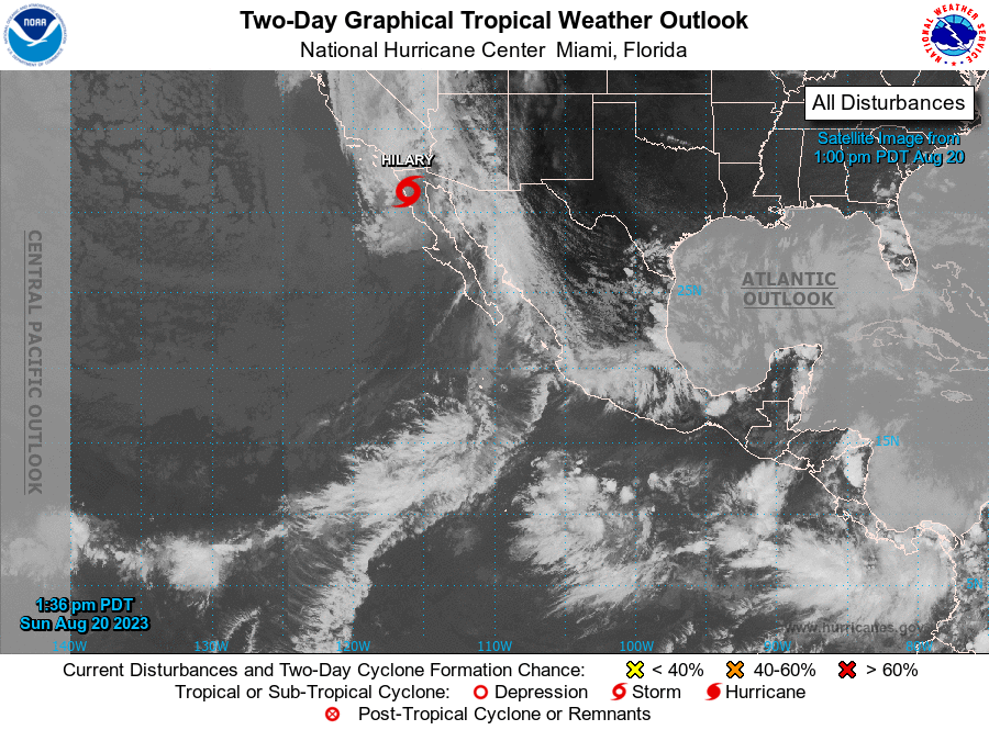 NWSLosAngeles's tweet photo. See the latest information and threat from #TropicalStormHilary here:
https://t.co/VhBs3ZHTnP
(try the "Local Products" tab for our local statement)
#cawx #larain https://t.co/Lz8bh1jE84