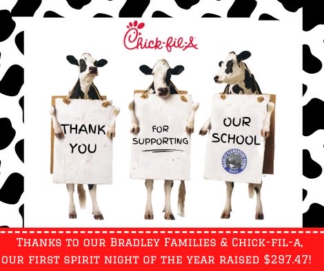 💙🐻Thank you ⁦<a href="/ChickfilA/">Chick-fil-A, Inc.</a>⁩ for supporting our ⁦<a href="/BradleyCISD/">Bradley Elementary, Conroe ISD</a>⁩ bears💙🐻
