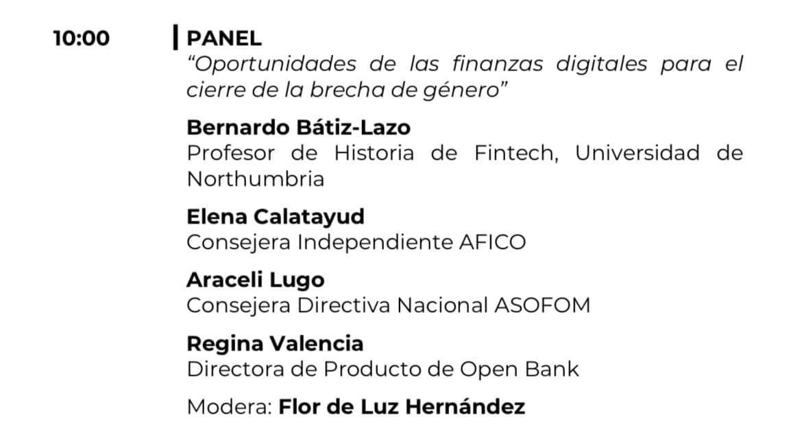 BatizLazo's tweet photo. Mexico #fintech week @Hacienda_Mexico @Banxico @cnbvmx 

#genero #inclusion https://t.co/bK745RBjtD