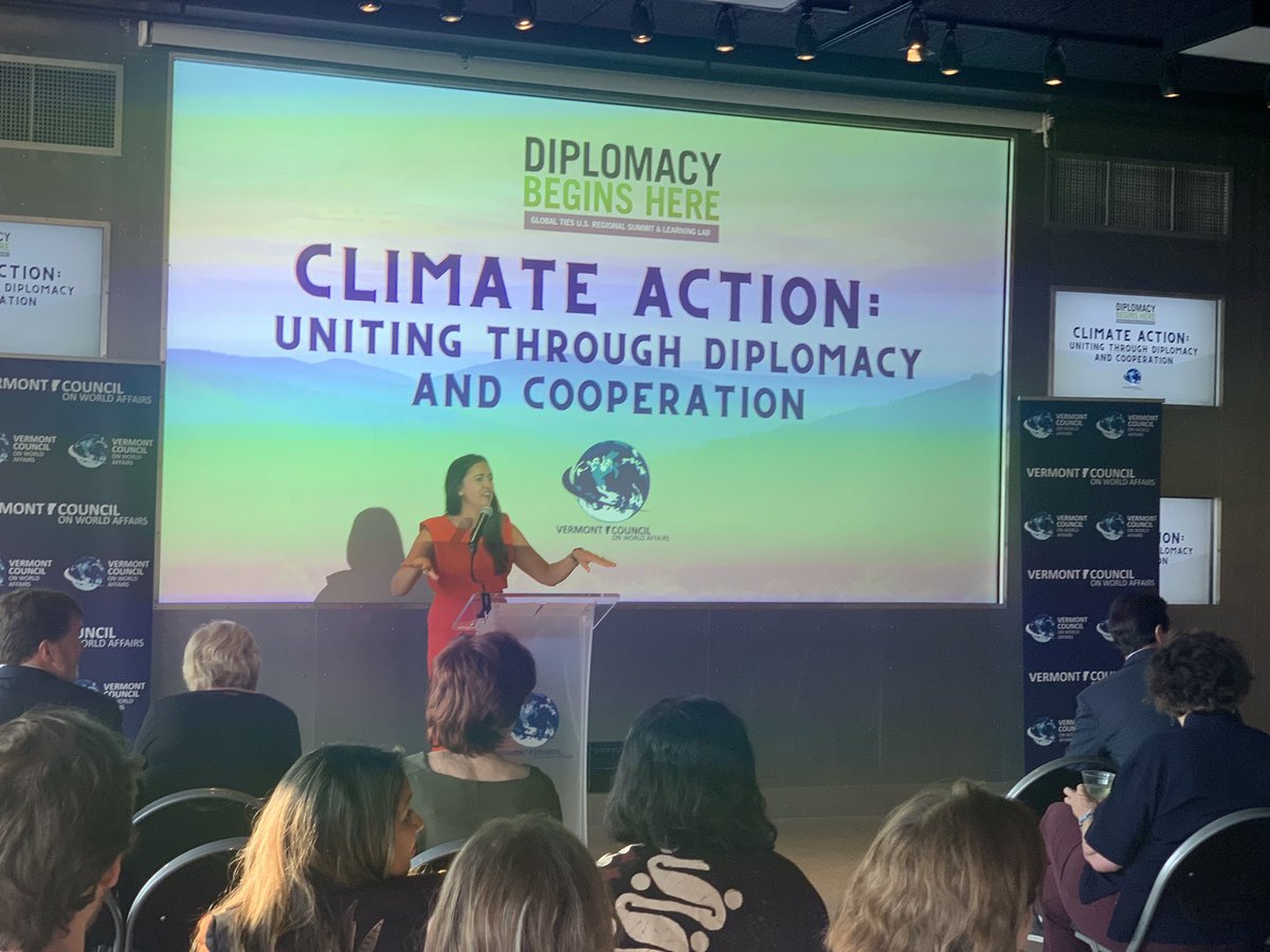 Starting now - opening reception of the 2023 Diplomacy Begins Here Summit. Thank you to all the local and national voices in the  room dedicated to finding more inclusive approaches to climate change. #citizendiplomacy