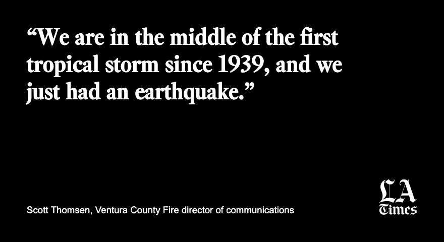 Magnitude 5.1 earthquake strikes Ojai area, rattling nerves as Hilary pounds region

latimes.com/california/sto…
