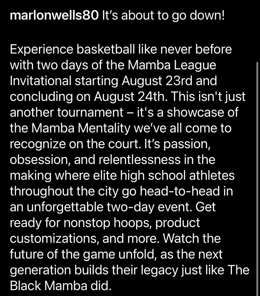 Blessed and grateful to have received an invite to this amazing event! #mambamentality #basketball #grind