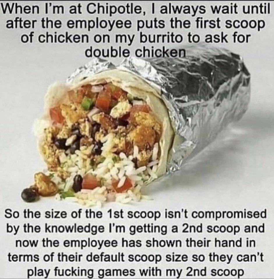 ChamberofFit's tweet photo. Ultimate Chipotle protein hack. https://t.co/VdI6W1eFfv