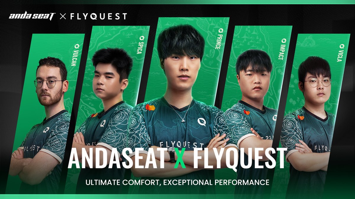 The ultimate comfort to keep your mind on the game. FlyQuest x @andaseatchair #TimeToFly