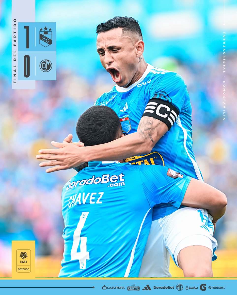 ClubSCristal's tweet photo. FINAL DEL PARTIDO EN EL ALBERTO GALLARDO. 🙌🙌

Sporting Cristal 1-0 D. Municipal

⚽️ @LigaFutProf

#FuerzaCristal https://t.co/2bemaxbTfQ