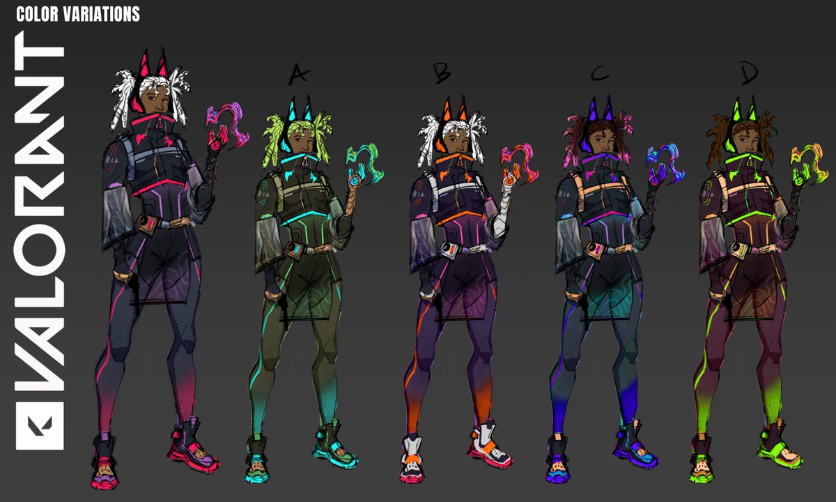 [OC] fan VALORANT agent - Pulse!
