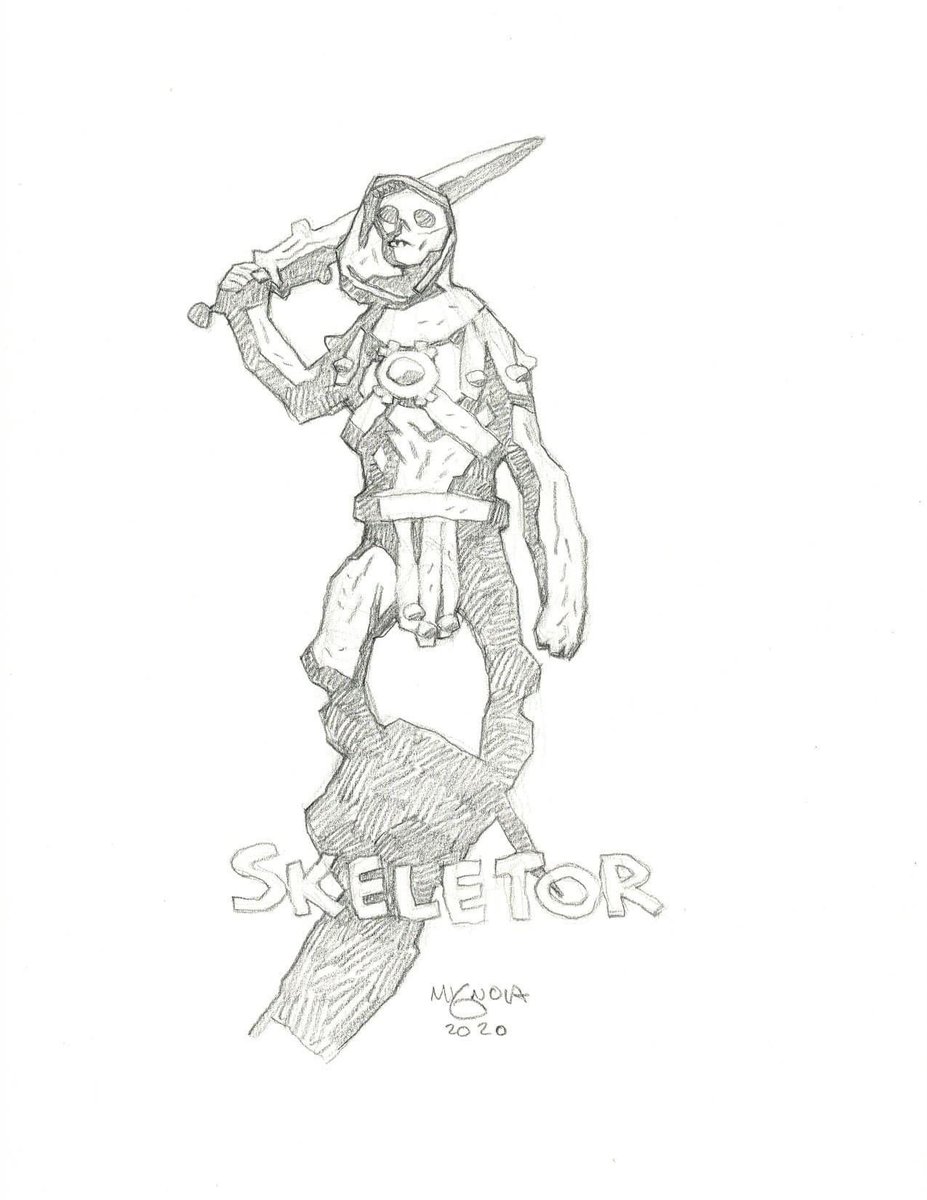 CoolComicArt's tweet photo. Skeletor by Mike Mignola @artofmmignola https://t.co/0Dyens7tSK
