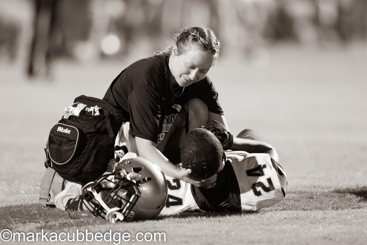 Sharing the original post from Facebook: what this photographer says about this moment and it’s so true about the role an Athletic Trainer plays in settings around the country. Does your school have an Athletic Trainer? #AT4ALL #ATTwitter We ARE #SaferSidelines