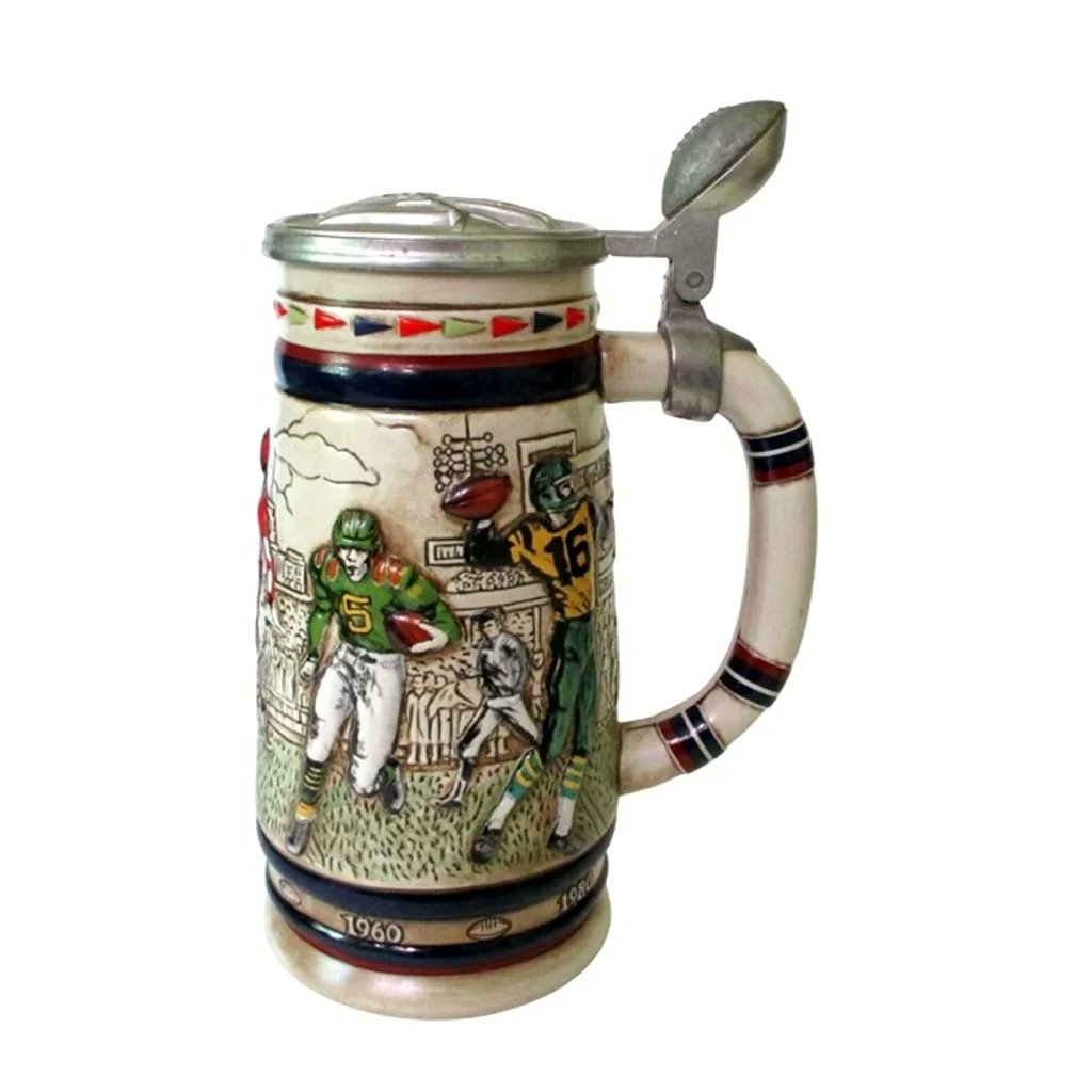 myvintagejunque's tweet photo. Check out what I'm selling. Vintage Football Beer Stein Avon 1983 Handpainted Man Cave Sports Bar Decor: #mercari https://t.co/NRJDXre19z https://t.co/vPGPEou7dn