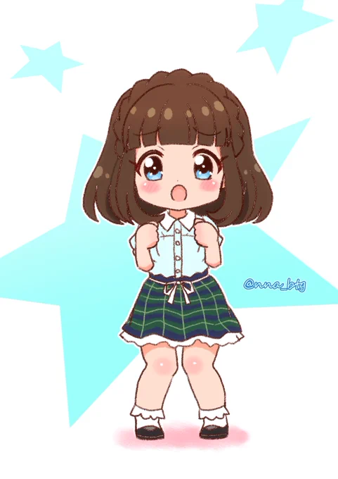 私服2 心美#バトガ #バトルガールハイスクール#朝比奈心美 #イラスト 