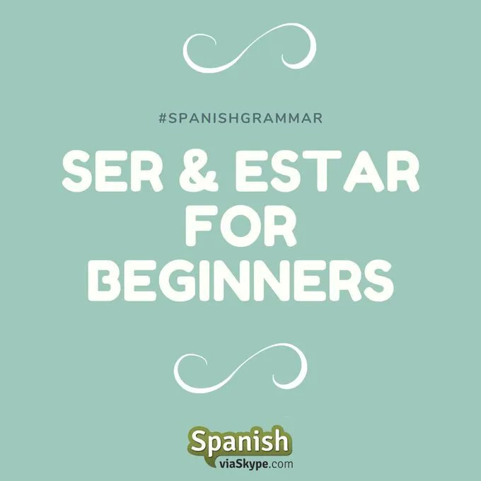 spanish_skype's tweet image. Ser and Estar in Spanish are some kind of evil twins for beginners. 

Read in the commets below and we’ll help you!

  #Spanishgrammar #spanishforbeginners #Spanish #LearnSpanish
